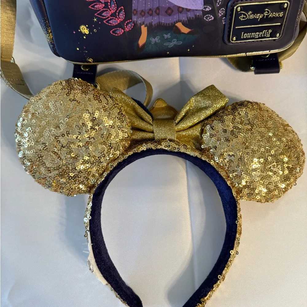 Loungefly Wish Backpack with Wish Headband set - Picture 3 of 10